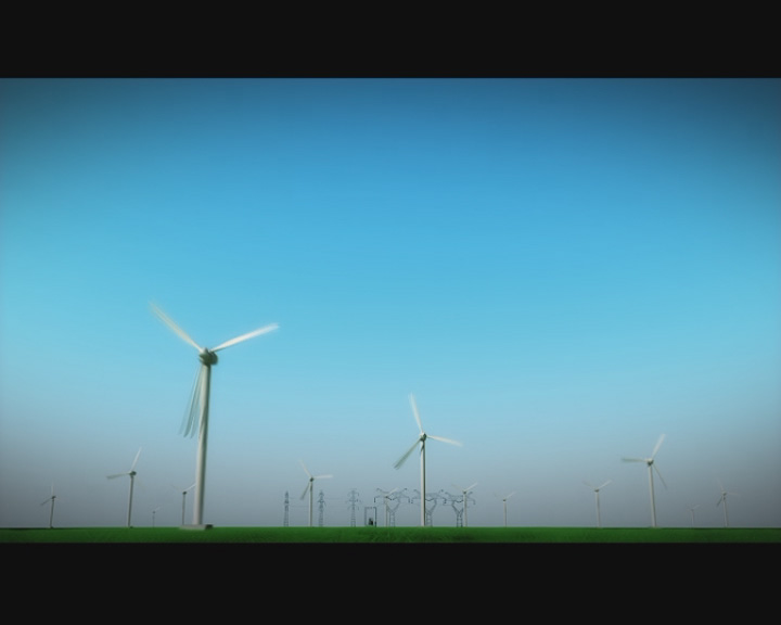 风力发电三维演示动画