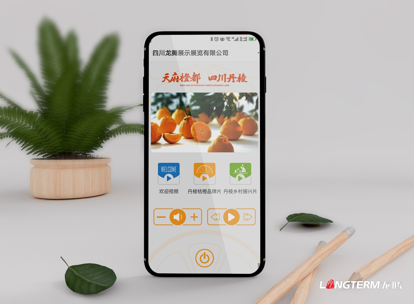 丹橙果业展厅LED屏播放控制软件开发