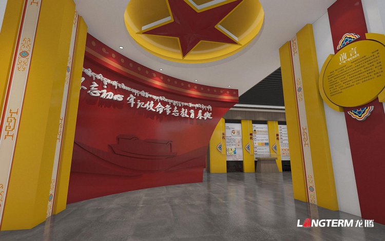 红色德格不忘初心牢记使命常态教育基地展厅设计