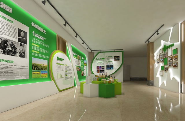 中加文化交流中心策划设计效果图-文化展厅设计