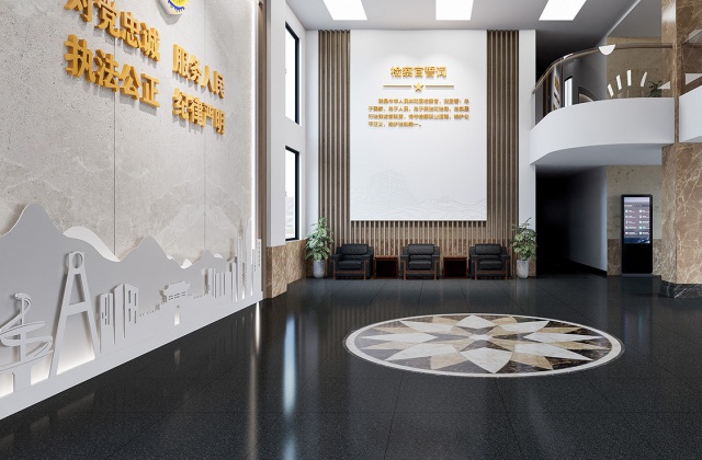 罗江检察院大厅升级改造及未检中心装饰设计及文化建设