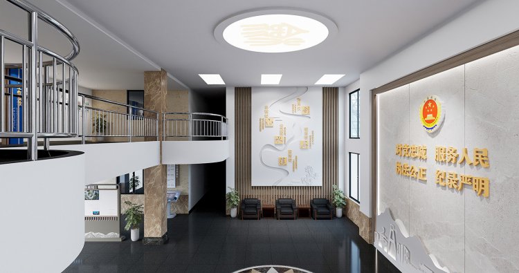 罗江检察院大厅升级改造及未检中心装饰设计及文化建设