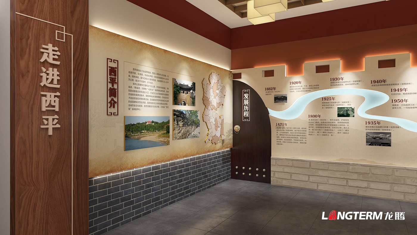 绵阳市三台县西平镇乡史馆策划设计效果图