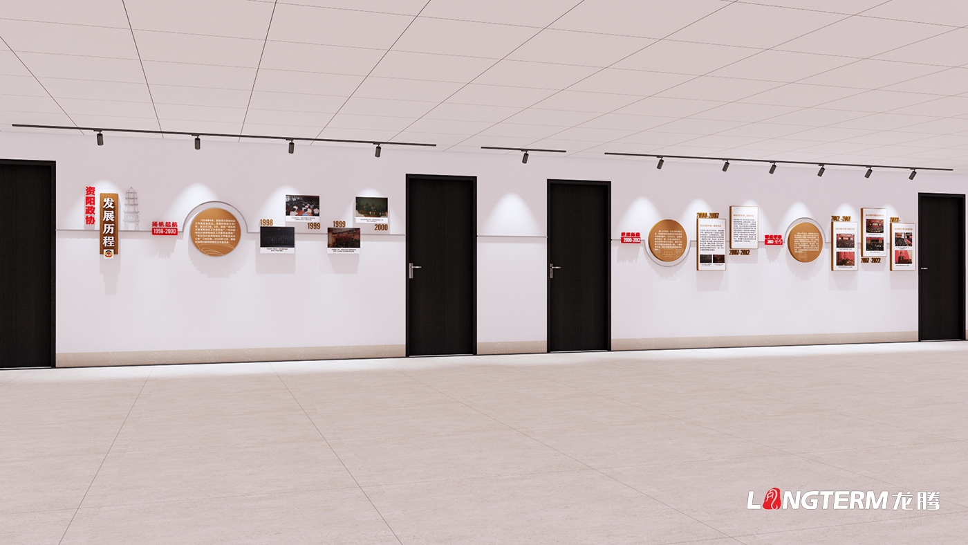 资阳市政协楼道历史文化长廊设计效果图