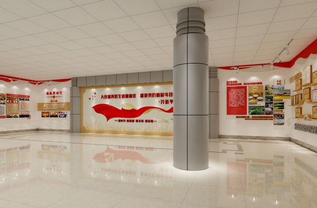 崇州市农业农村局党建引领机关文化建设-大厅改造、机关党建文化建设