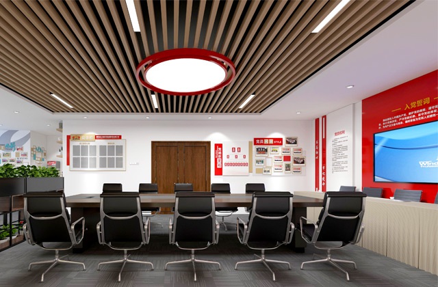 四川交建集团市政公司党员活动室及职工之家设计-党建室、职工小家、企业文化墙等