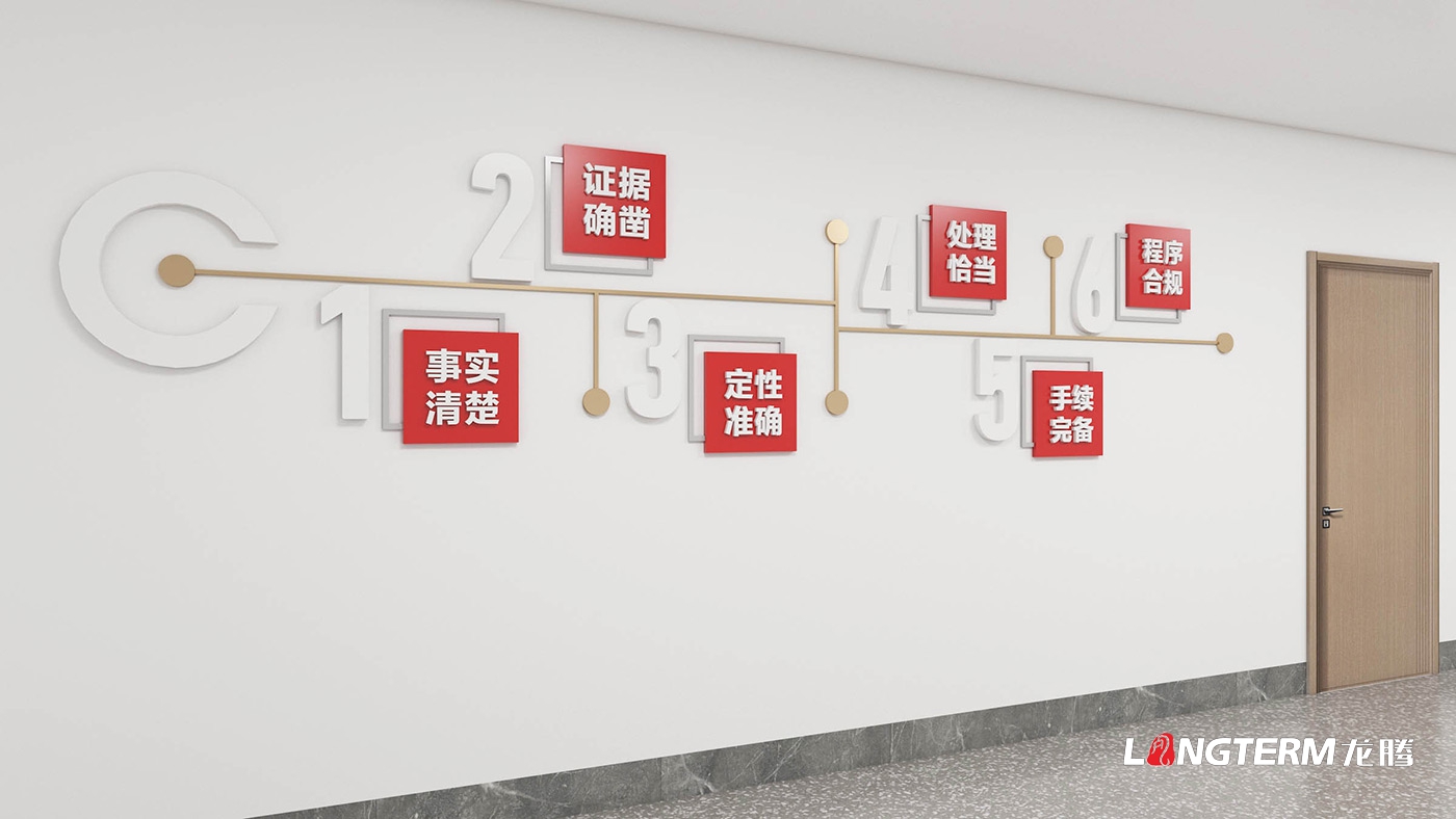 成都某部队纪委文化墙设计效果图