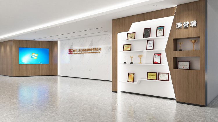 四川三江汇海商业保理有限公司文化墙设计