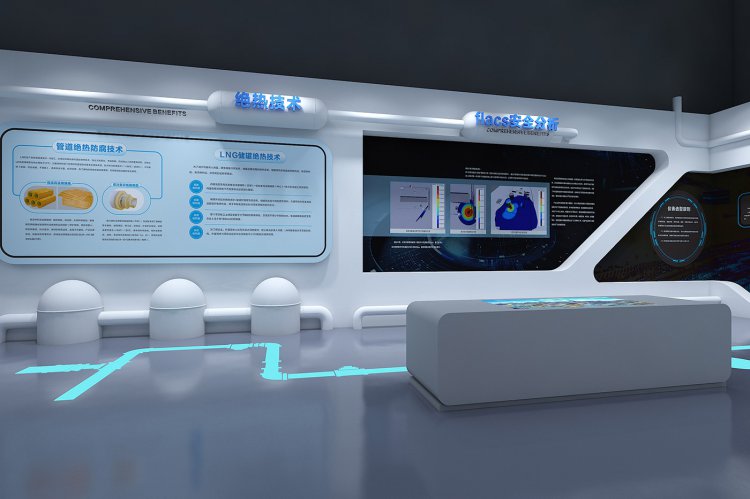 长春城市LNG应急调峰储配站工业旅游展厅设计效果图