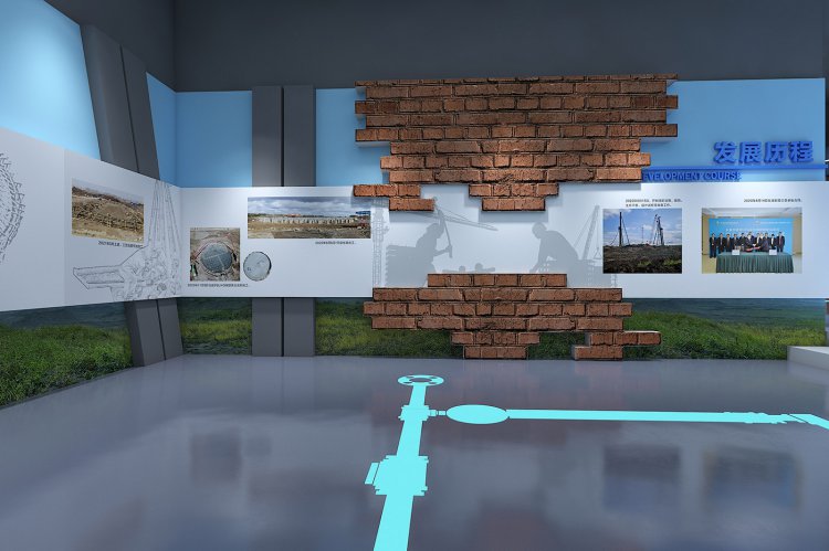 长春城市LNG应急调峰储配站工业旅游展厅设计效果图