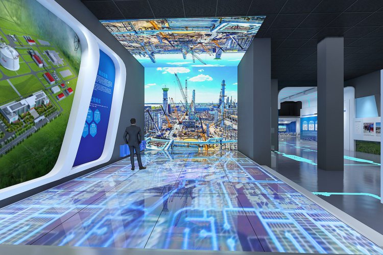 长春城市LNG应急调峰储配站工业旅游展厅设计效果图