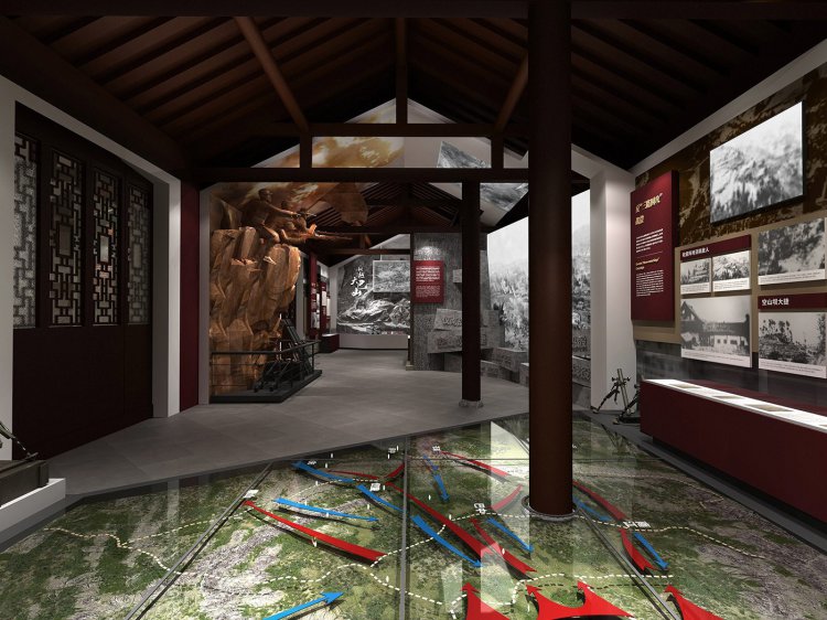 红四方面军总指挥部旧址纪念馆设计效果图